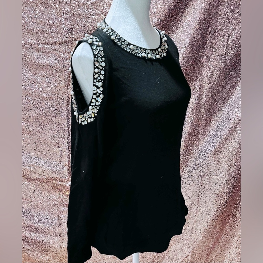 Introducing the I-N-C Womens Embellished Pullover Sweater - SIZE XS